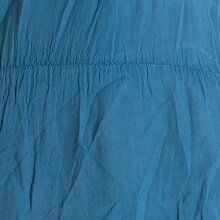 Vishes Ärmelloses lagenlook Kleid aus Baumwolle zum Hochbinden türkis 38