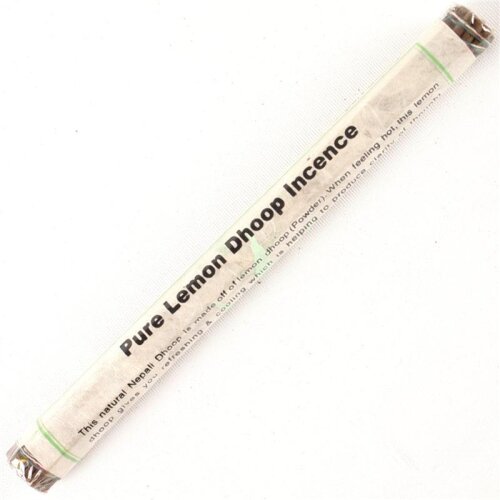 19 aromatische Räucherstäbchen DHOOP NEPAL 19 cm 25 g 33 Sorten Zitrone (Lemon)