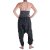 Vishes Damen Hippie Latzhose Overall Haremshose Neckholder aus Baumwolle mit Blümchen Schwarz-Grau 36