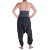 Vishes Damen Hippie Latzhose Overall Haremshose Neckholder aus Baumwolle mit Blümchen Schwarz-Grau 44-46