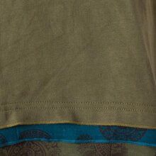 Vishes warmes Kleid Tunika Minikleid Zipfelkapuze Hoody Longshirt olive 46