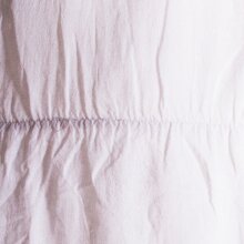 Vishes Ärmelloses lagenlook Kleid aus Baumwolle zum Hochbinden weiß 38-40