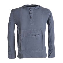 Vishes Herren Kapuzen-Hemd Fischerhemd aus weicher...