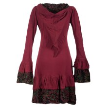 Vishes Lagenlook Langarm Elfenkleid mit Zipfelkapuze und...