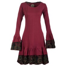 Vishes Lagenlook Langarm Elfenkleid mit Zipfelkapuze und...