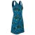 Vishes Ärmelloses Blumenkleid aus Baumwolle mit Taschen türkis 40