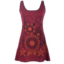 Vishes Ärmelloses Blumenkleid aus Baumwolle mit...