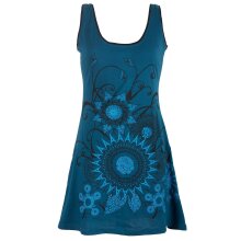 Vishes Ärmelloses Blumenkleid aus Baumwolle mit...