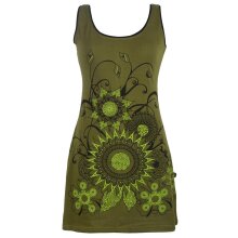 Vishes Ärmelloses Blumenkleid aus Baumwolle mit...