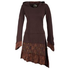 Vishes Lagenlook Langarm Patchwork Elfenkleid mit...