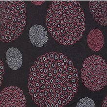 Vishes Langarm Baumwollkleid mit Zipfelkapuze und Taschen schwarz 34