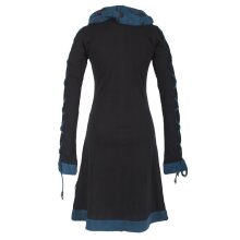 Vishes Bedrucktes Damen Blumen Kleid mit Schalkragen und...