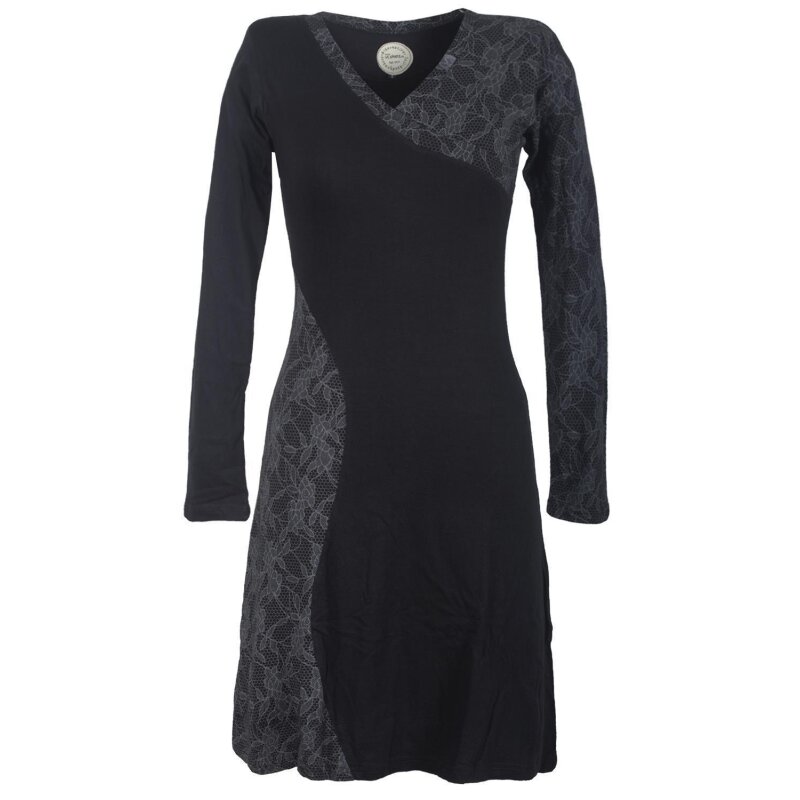 Damen Baumwollkleid Mit Lockerem Lagenlook