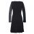 Vishes Asymmetrisches Damen Lagenlook Kleid Baumwolle mit Spitze bedruckt schwarz 48-50