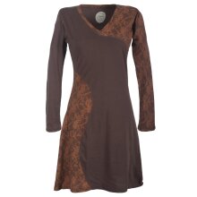 Vishes Asymmetrisches Damen Lagenlook Kleid Baumwolle mit...