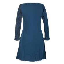 Vishes Asymmetrisches Damen Lagenlook Kleid Baumwolle mit...