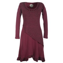 Vishes Langes Asymmetrisches Damen Lagenkleid aus...