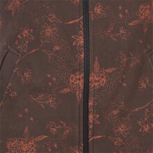 Vishes Damen Elfenmantel aus Baumwolle mit Blumendruck und Zipfelkapuze braun 42