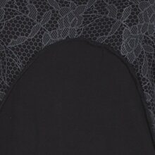 Vishes Langarm Lagenlookkleid aus Baumwolle mit Zipfelkapuze schwarz 36