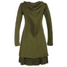 Vishes Langarm Lagenlookkleid aus Baumwolle mit...