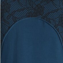 Vishes Langarm Lagenlookkleid aus Baumwolle mit Zipfelkapuze türkis 50-52