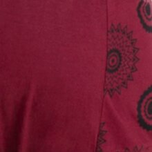 Vishes Haremshose Jersey Baumwolle dunkelrot 44