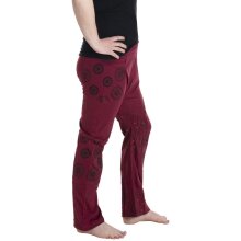 Vishes Haremshose Jersey Baumwolle dunkelrot 44