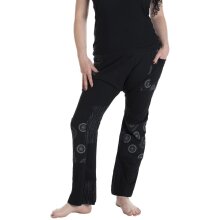 Vishes Haremshose Jersey Baumwolle schwarz 36