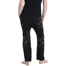 Vishes Haremshose Jersey Baumwolle schwarz 46