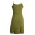 Vishes Besticktes Rosen Baumwoll-Kleid mit verstellbaren Trägern olive 36