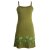 Vishes Besticktes Rosen Baumwoll-Kleid mit verstellbaren Trägern olive 50