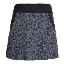 Vishes kurzer Damen Baumwoll-Rock - mit Blättern in...