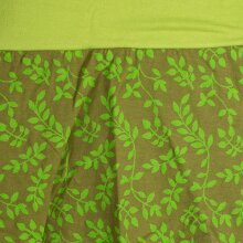 Vishes kurzer Damen Baumwoll-Rock - mit Blättern in Floralem Muster bedruckt olive 38