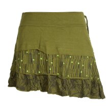 Vishes Asymmetrischer Blümchenrock Bedruckt aus...