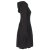 Vishes Warmes Ballonkleid aus recyceltem Fleece mit Kapuze  schwarz 44