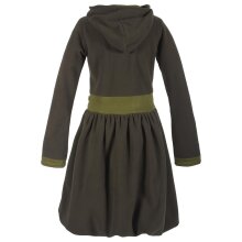 Vishes Warmes Ballonkleid aus recyceltem Fleece mit...