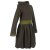 Vishes Warmes Ballonkleid aus recyceltem Fleece mit Kapuze  olive 36
