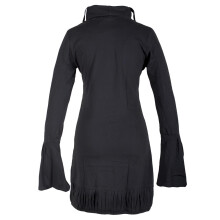 Vishes Langarm Damen Tunika Biobaumwolle schwarz 40-42
