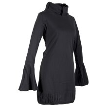 Vishes Langarm Damen Tunika Biobaumwolle schwarz 44