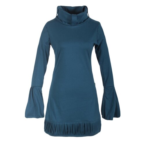 Vishes Langarm Damen Tunika Biobaumwolle türkis 44