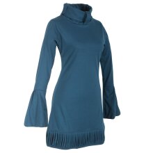 Vishes Langarm Damen Tunika Biobaumwolle türkis 44