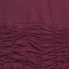 Vishes Langarm Damen Eco Kleid Gerafft Einfarbig zertifizierte Biobaumwolle dunkelrot 40-42