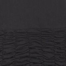 Vishes Langarm Damen Eco Kleid Gerafft Einfarbig zertifizierte Biobaumwolle schwarz 38