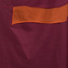 Vishes Knielanges Langarm Damen Stillkleid aus Biobaumwolle dunkelrot 40