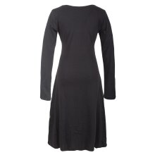 Vishes Knielanges Langarm Damen Stillkleid aus Biobaumwolle schwarz 48