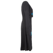 Vishes Knielanges Langarm Damen Stillkleid aus Biobaumwolle schwarz 48
