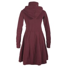 Vishes Langer Damen Fleecemantel mit Kapuze und...