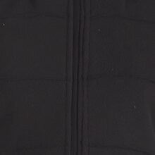 Vishes Langer Damen Fleecemantel mit Kapuze und Stehkragen schwarz 34-36