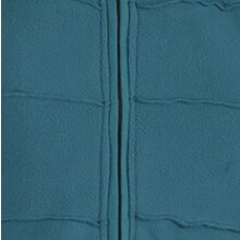 Vishes Langer Damen Fleecemantel mit Kapuze und Stehkragen türkis 36