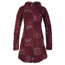 Vishes Damen Patchworkmantel Baumwolle Cutwork bedruckt...